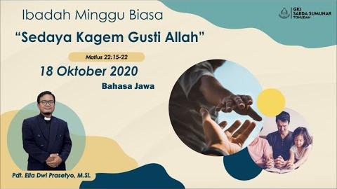 Embedded thumbnail for Ibadah Keluarga Minggu, 18 Oktober 2020