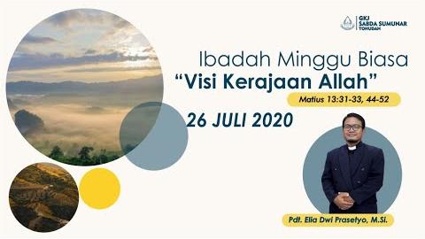 Embedded thumbnail for Ibadah Keluarga Minggu, 26 Juli 2020