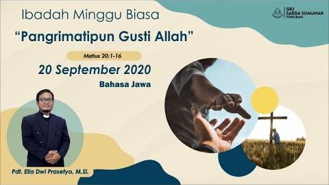 Embedded thumbnail for Ibadah Keluarga Minggu, 20 September 2020