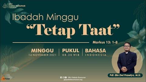 Embedded thumbnail for Ibadah Minggu 14 November 2021